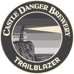 Castle Danger Brewery 'Trailblazer' circular badge logo
