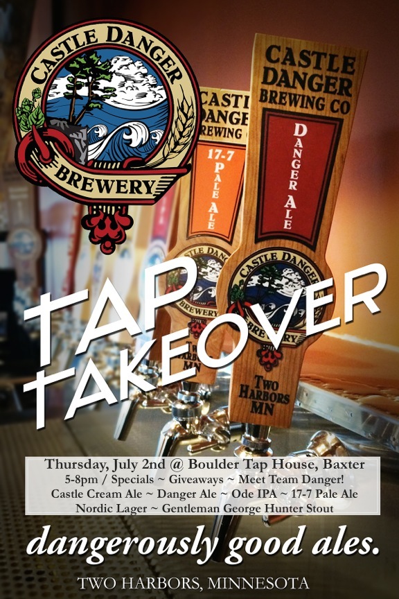 Castle Danger Brewery - Tap Takeover Poster -BoulderTapHouse