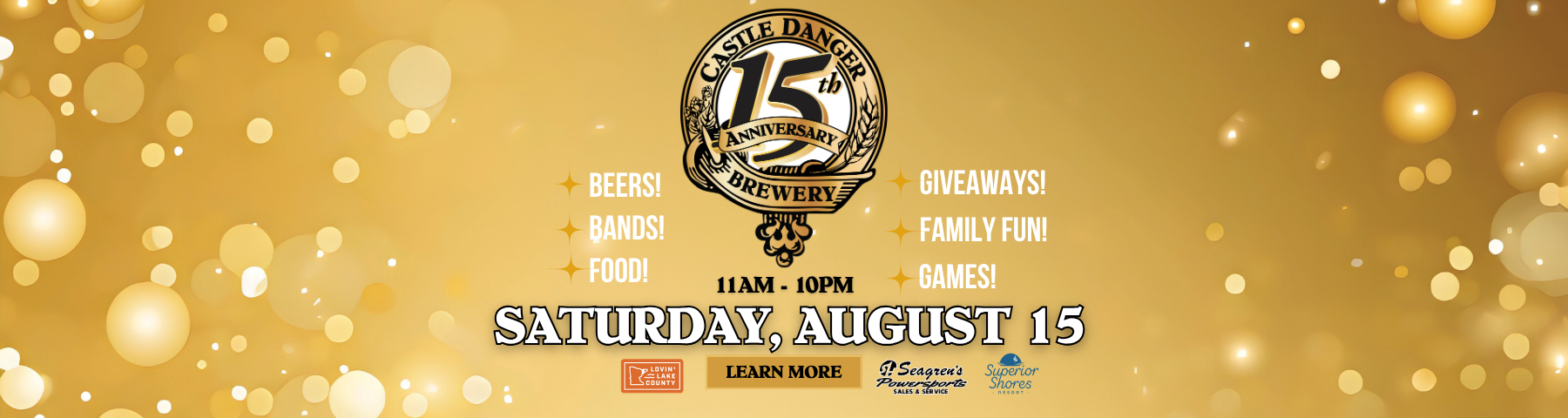 15th golden anniversary celebration Castle Danger Brewery